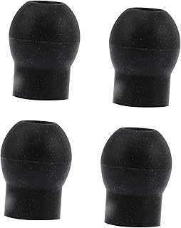 ULTECHNOVO 4pcs Earplugs PVC Black Stethoscope Ear Tips Stethoscope Earplugs Stethoscope Ear Pieces Stethoscope Ear Beans Stethoscope Replacement Ear Tips Stethoscope Accessories