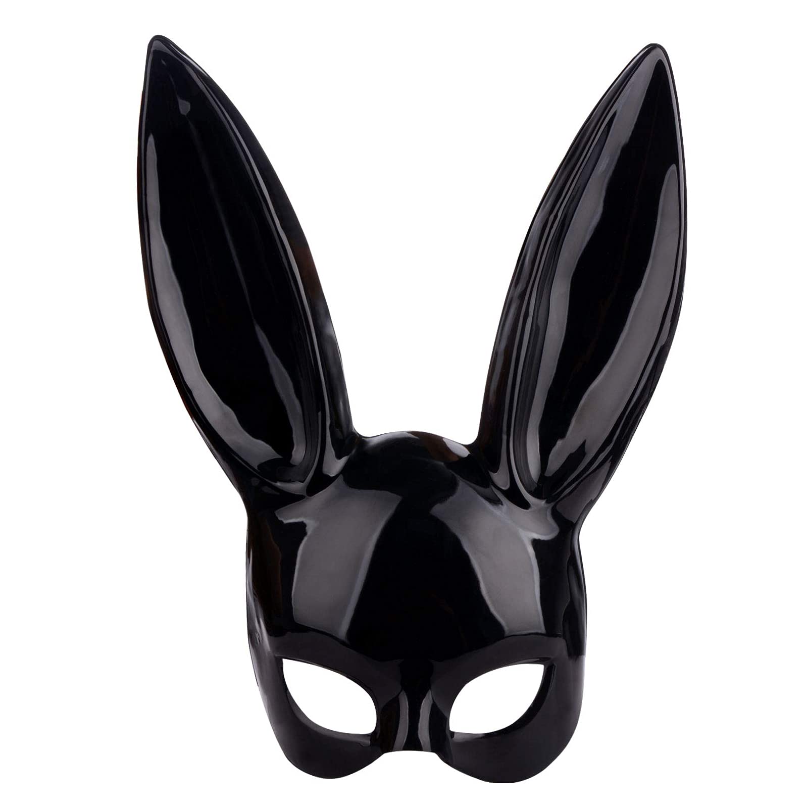 Fiorky Blk Ear Rabbit Mask, Women Masquera Rabbit Mask, Anime Cosplay Full Fe Headwear, Rabbit Mask Cosplay Mask forty Props for Birthday Easter loween Eve forty Costume Asory