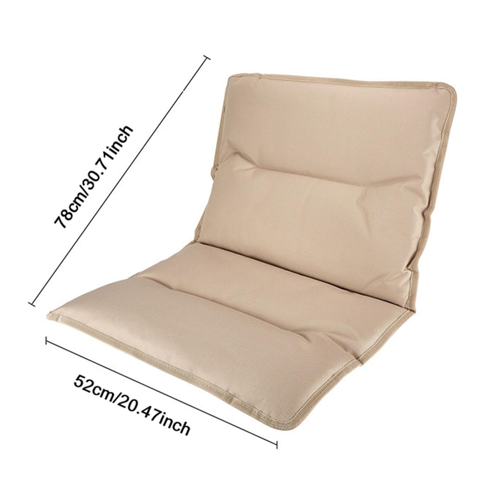 Yiju Portable Stadium Seat Cushion for Outdoor Events and Travel, 78x52cm Khaki