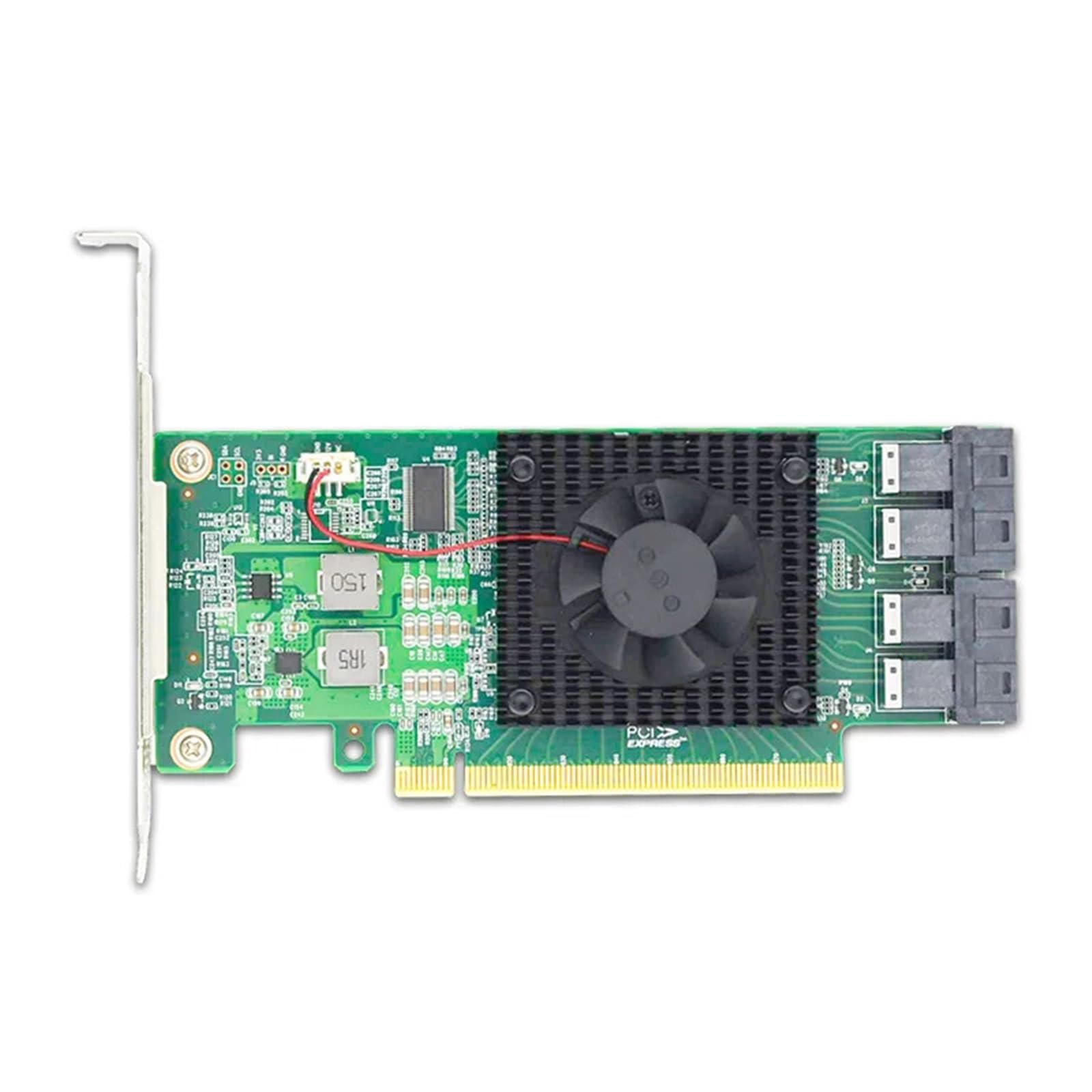 Adattatore switch SSD PCIe3.0 X16 a 4 X U.2 NVMe con controller PLX8747, non richiede la biforcazione della scheda madre