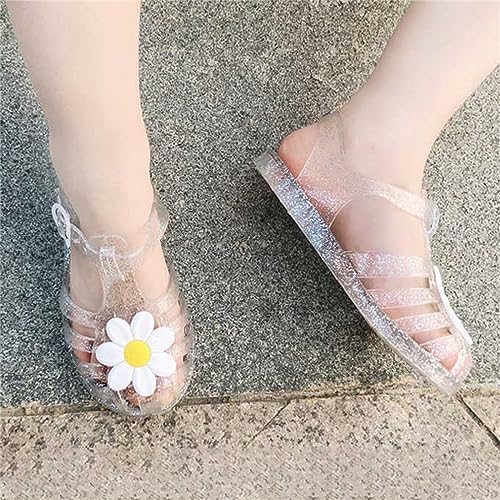 Toddler Girls Shoes Breathable Shoes Flower Patterned Baby Soft Shoe Covers 0 To 18 Months Kids Flip Flops Girls3