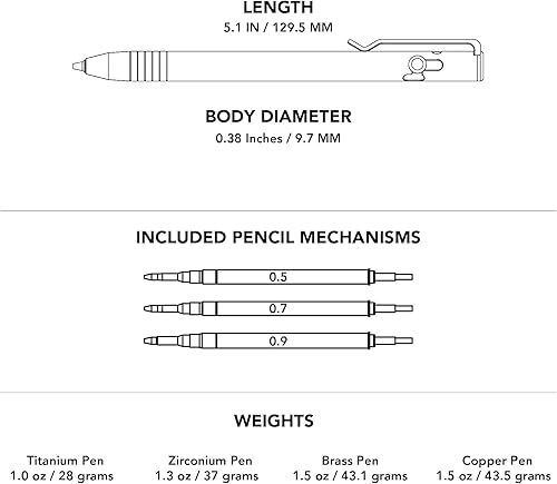 Miniatura 4 de Lápiz de acción Bolt - BIGiDESIGN (Titanio - DLC Negro)