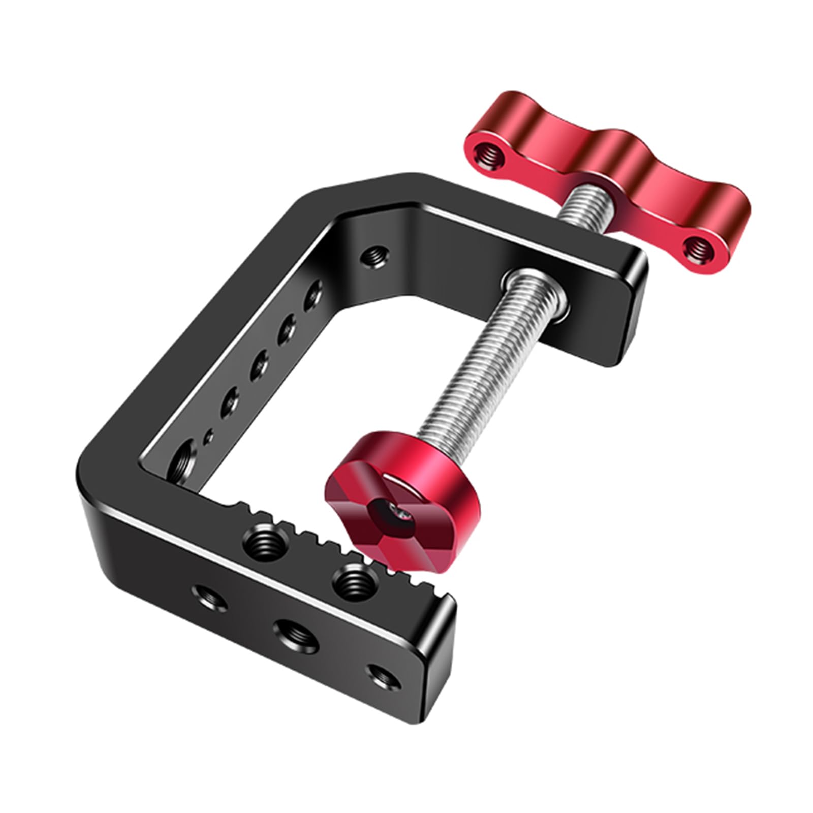 Abrazadera de aluminio con rosca 1/4 y 3/8 para soporte de cámaras 8