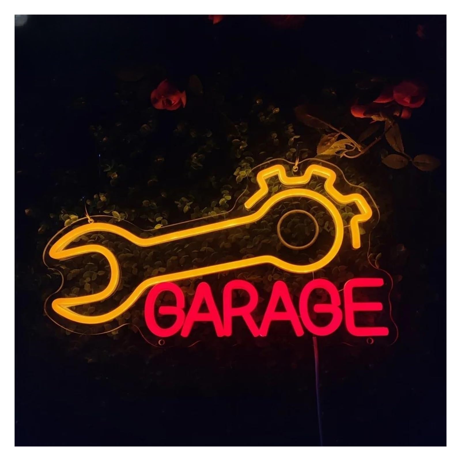 Lemst One Color Signs Lamp Garage Neon Sign Usb Powered Neon Sign For Workshop Decor Neon Signs For Studio 40X21.8cm