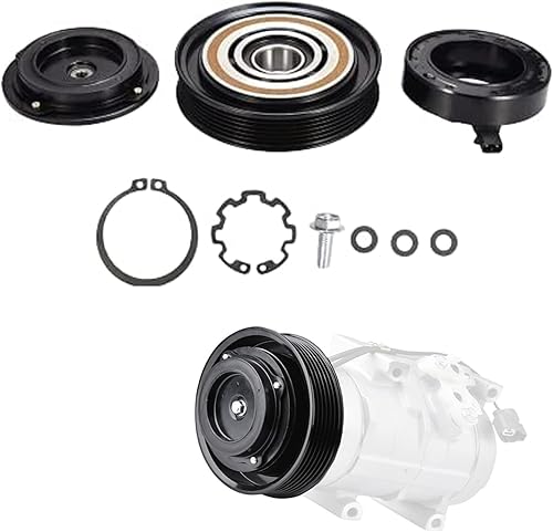 Miniatura 1 de Kit de ensamblaje de embrague del compresor del AC, bobina de rodamiento de polea de placa 38810-RGL-A01 Reemplazo para Honda 2005-2007 Odyssey y