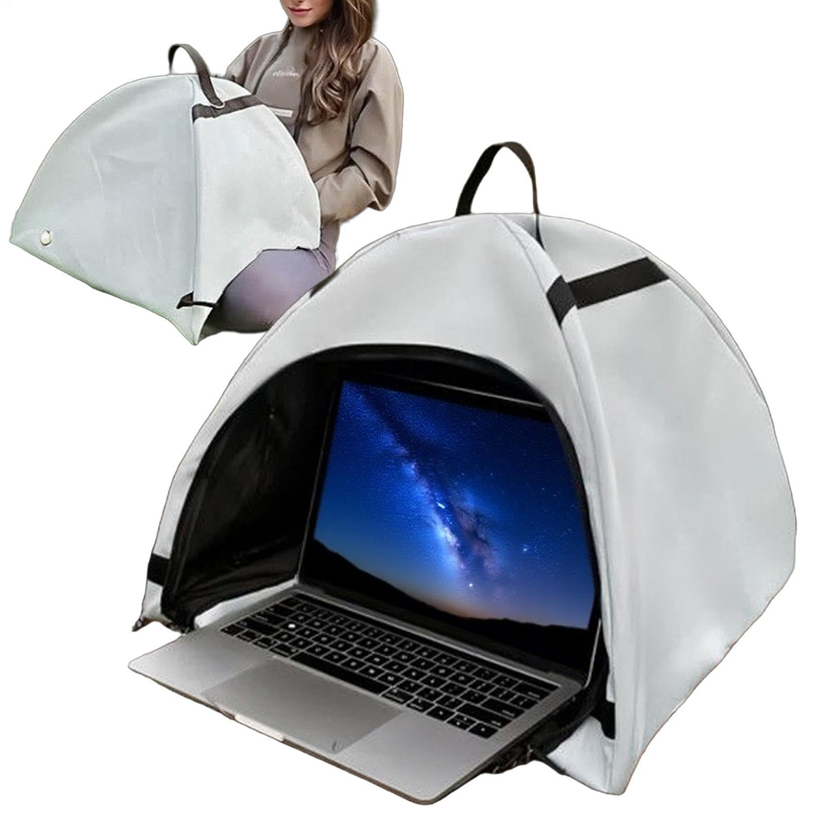 Parasole Per Laptop Per Lavorare All'Aperto Copertura Pieghevole