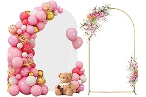 7.2 FT LONINAK Wedding Arch, Arched Frame for Wedding, Birthday Party and Baby Shower