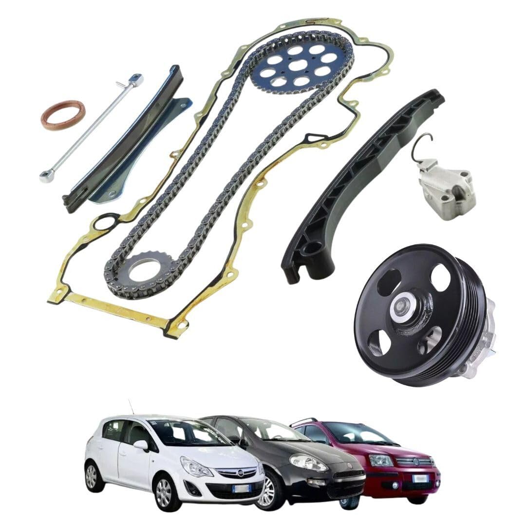 KIT CATENA DISTRIBUZIONE RINFORZATO + POMPA ACQUA COMPATIBILE CON FIAT 1.3 MULTIJET