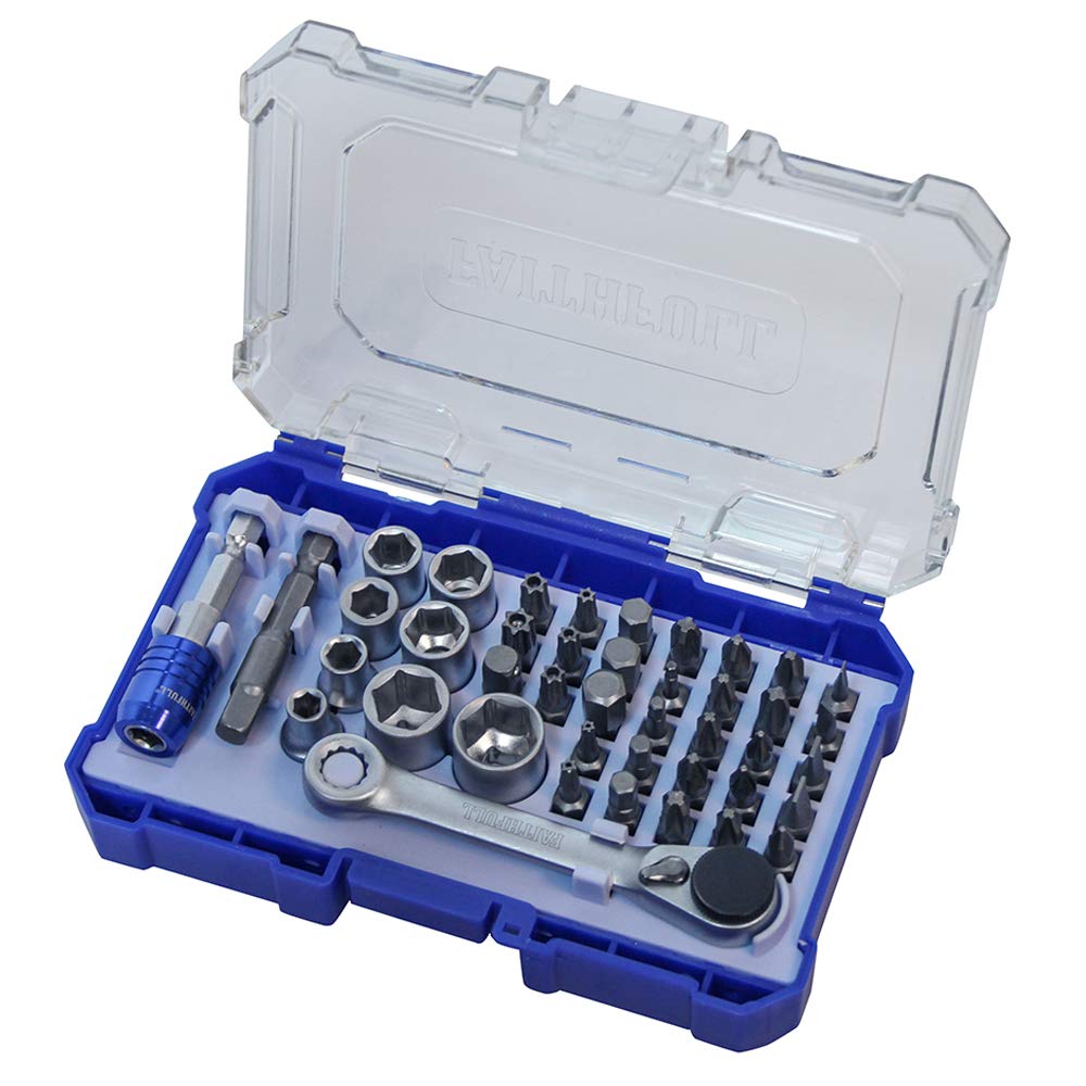SCREWDRIVER BIT & SOCKET SET 42 PIECE 1/4"" DRIVE BITS SOCKETS, FAITHFULL SBSET42