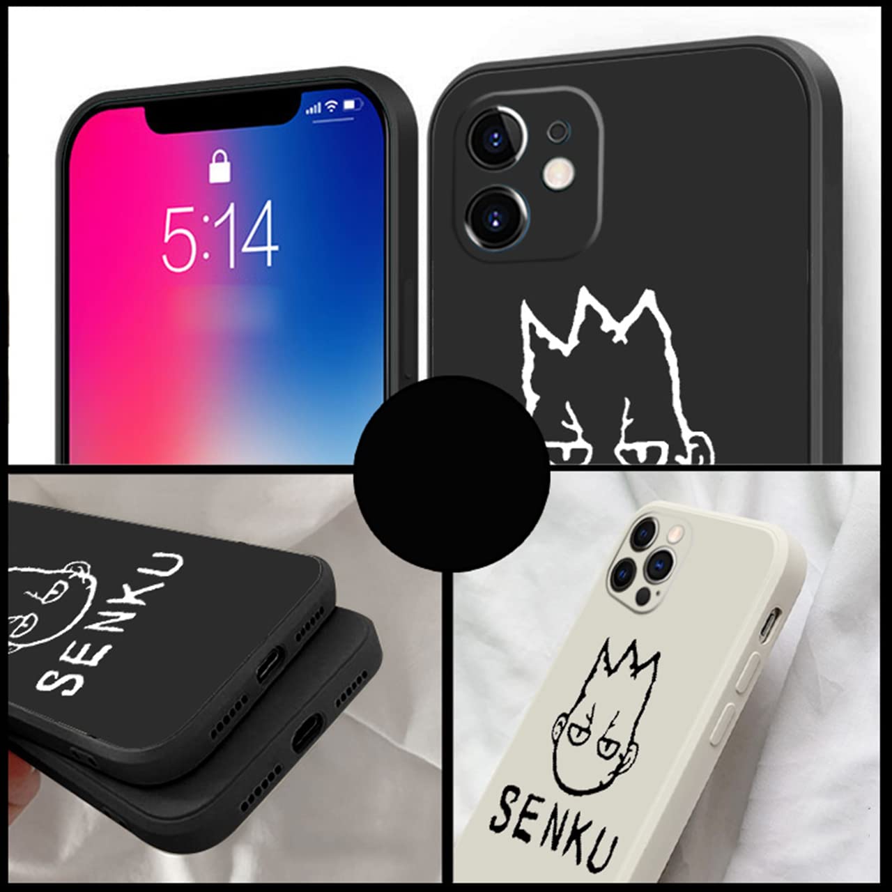 Amazon.co.jp: SUQ iPhone 14 ケース ドクターストーン スマホケース