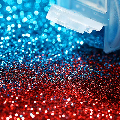Glitzerpulver, Magicfly 50 x 10g Glitzer Farben Glitter Set für Basteln Feine Glitzerpulver für Nägel, Gesicht zum… – Bild 5