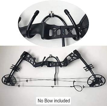 AUXPhome 2 Pack Bow Wall Storage Display Rack - Hanger Hooks Wall Holder - Mount Storage and Display Up to 2 Bows, No Scratches - Holds 20 Lbs