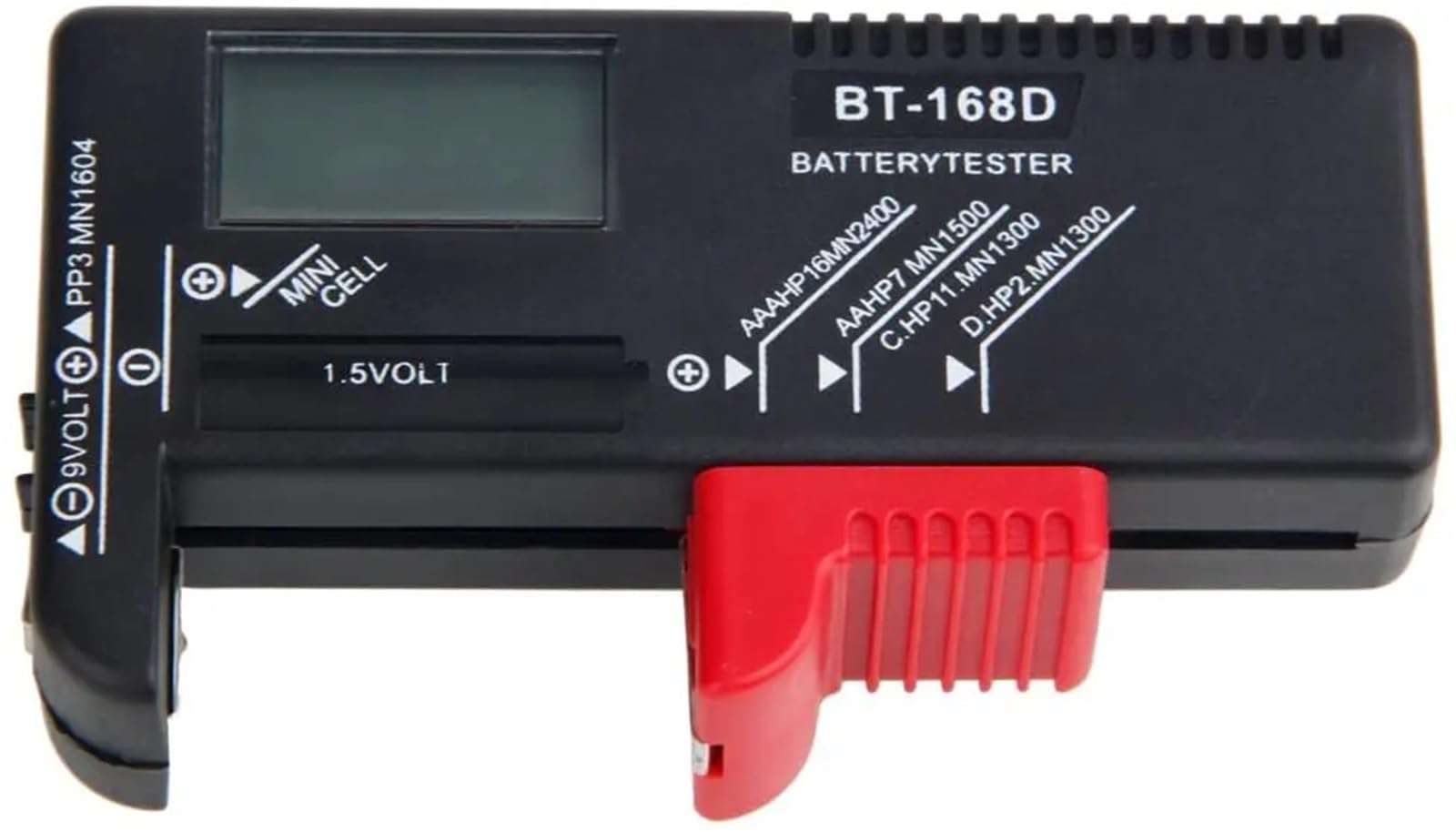 Cyfrowy tester baterii, tester pojemności baterii, detektor napięcia do AA AAA 9 V, moneta, ogniwo, wiele rozmiarów, woltomierz, narzędzie BT168D 168 PRO (BT168D Digital)