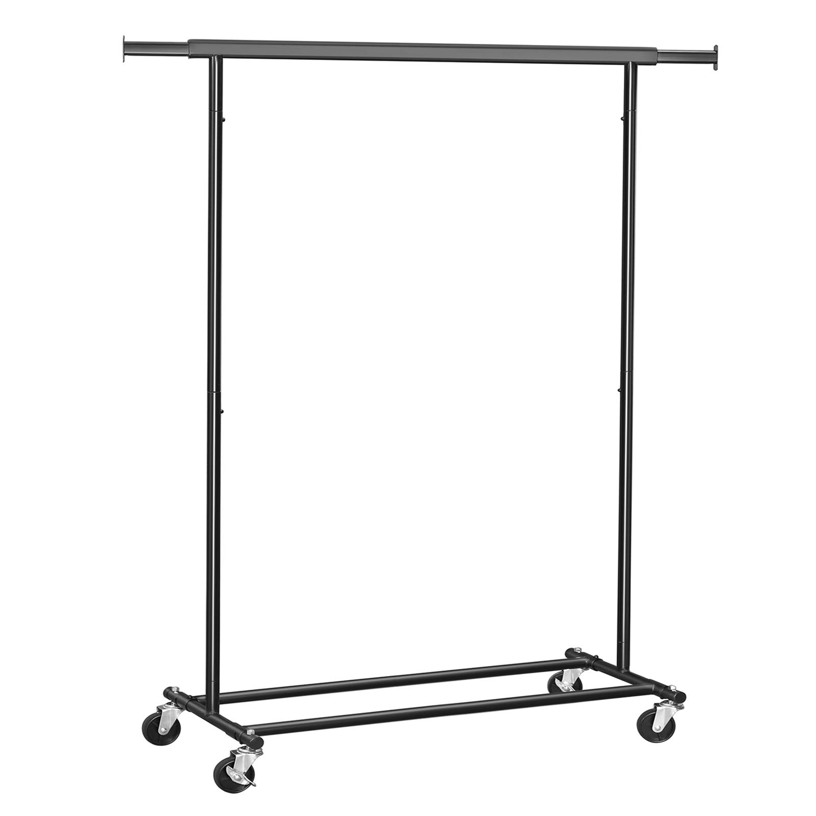 SONGMICS Heavy Duty Clothes Rail, Clothes Rack on Wheels, 90 kg Load