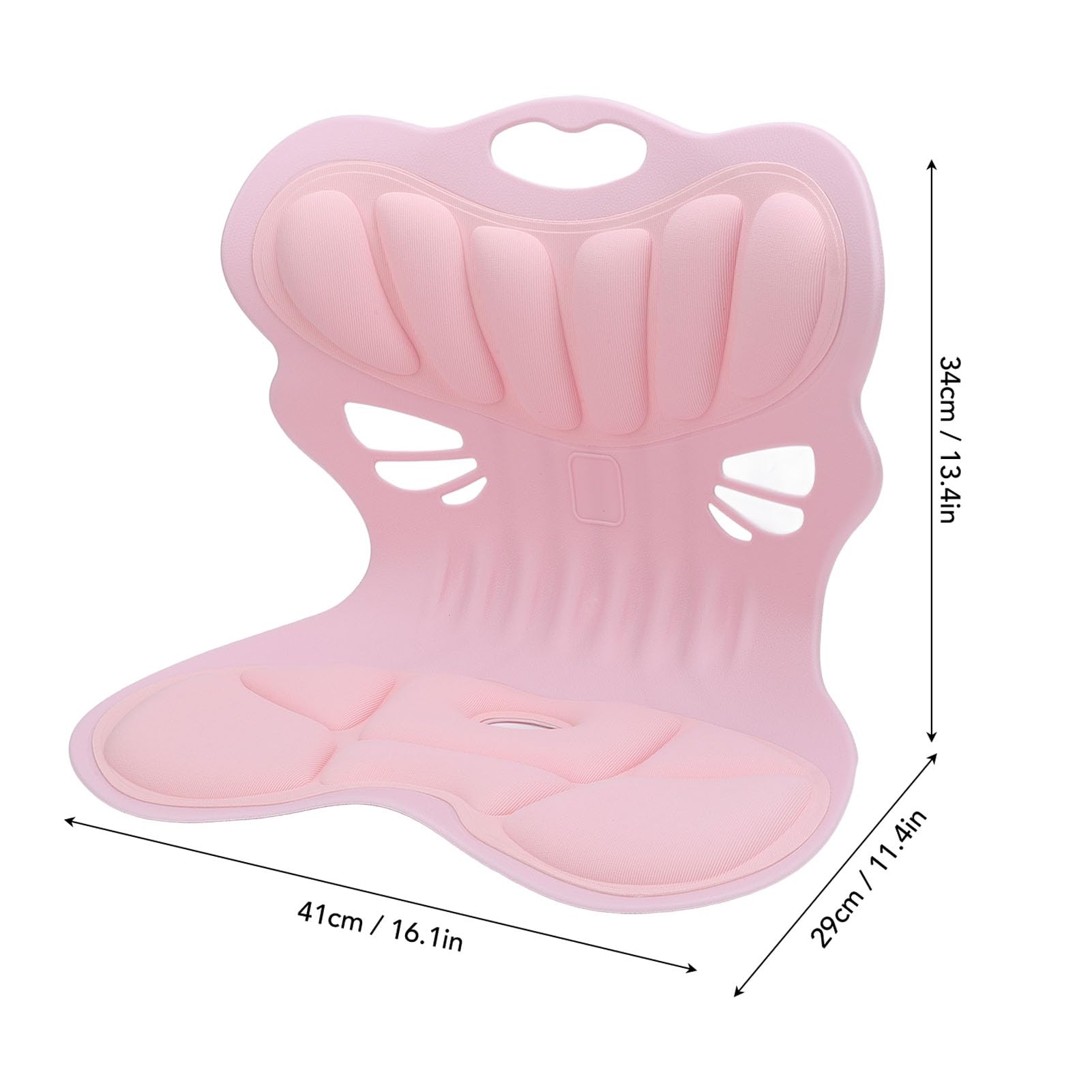 Chrees Silla correctora de postura ergonómica con columna lumbar transpirable, alivio de la cintura, reduce la fatiga, ideal para accesorios de escritorio de oficina