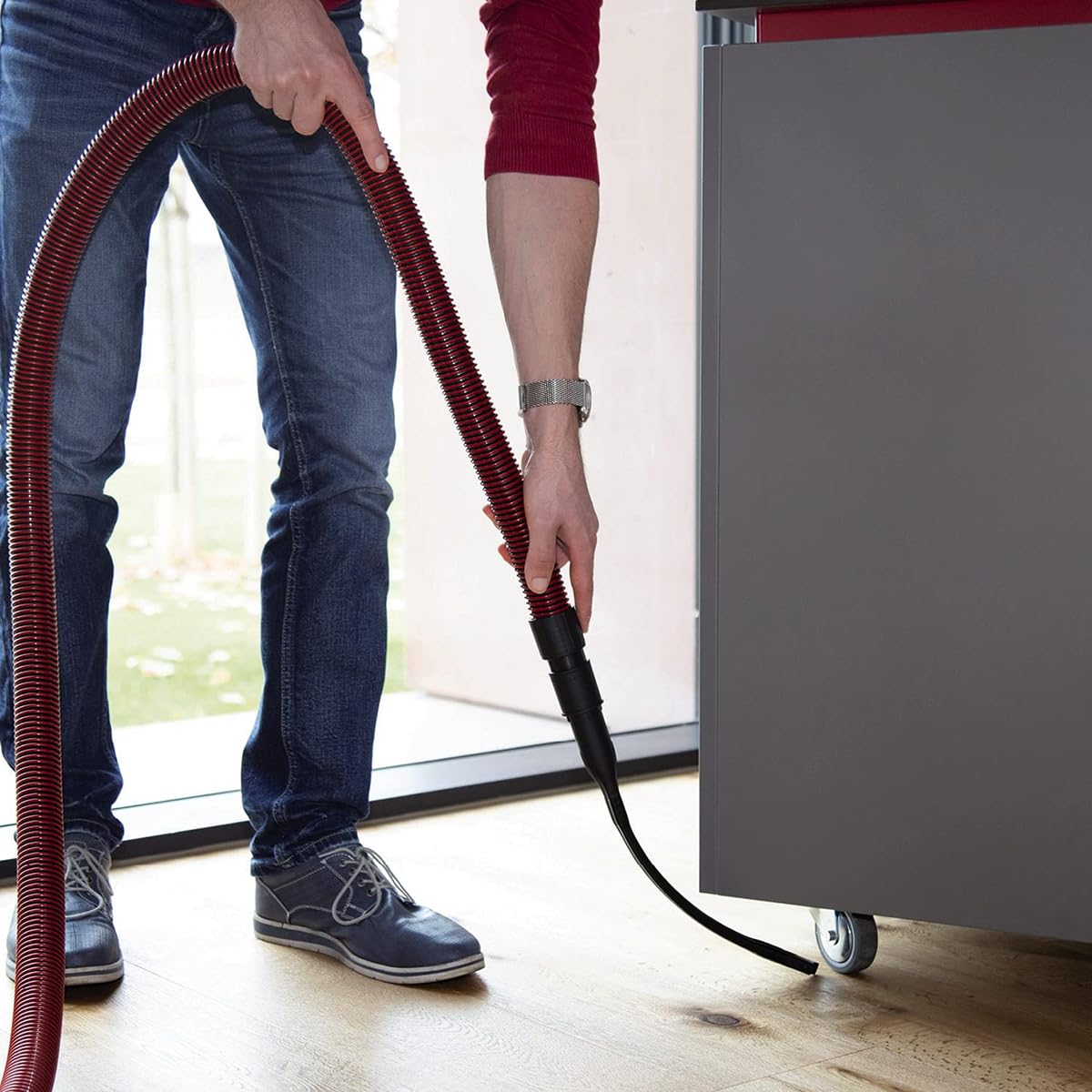 Suceur Plat Flexible Extra Long Pour Aspirateur, Embout 62 Cm Avec Connecteur 3532 Mm Pour Nettoyage En Profondeur Derriere Les Appareils Sous Les Meubles Et Le Long Des Bords 90935599