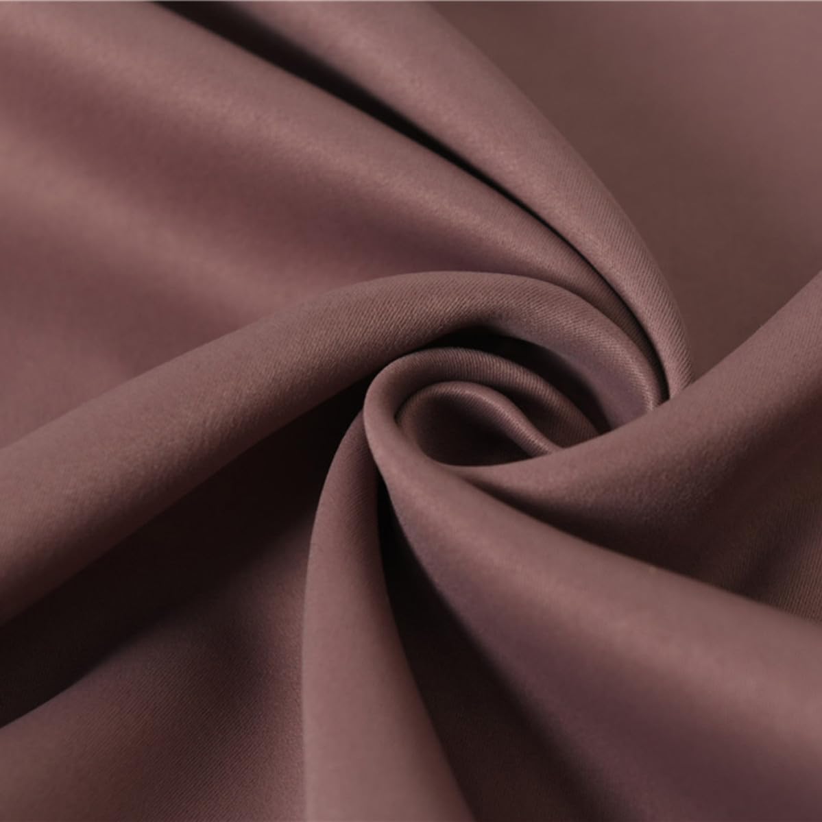 VILLCASE 2 Pièces Rideau Occultant Décoratif Marron en Polyester