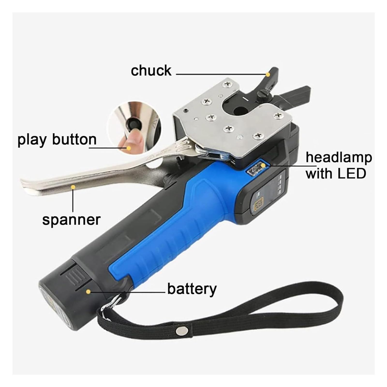 Kit de Abocardador Electrico con 5 Abrazaderas para Tubos de Cobre y Aluminio, Herramienta de Abocardado Excentrico 45 Grados para HVAC y Refrigeracion, hasta 0.75 Pulgadas