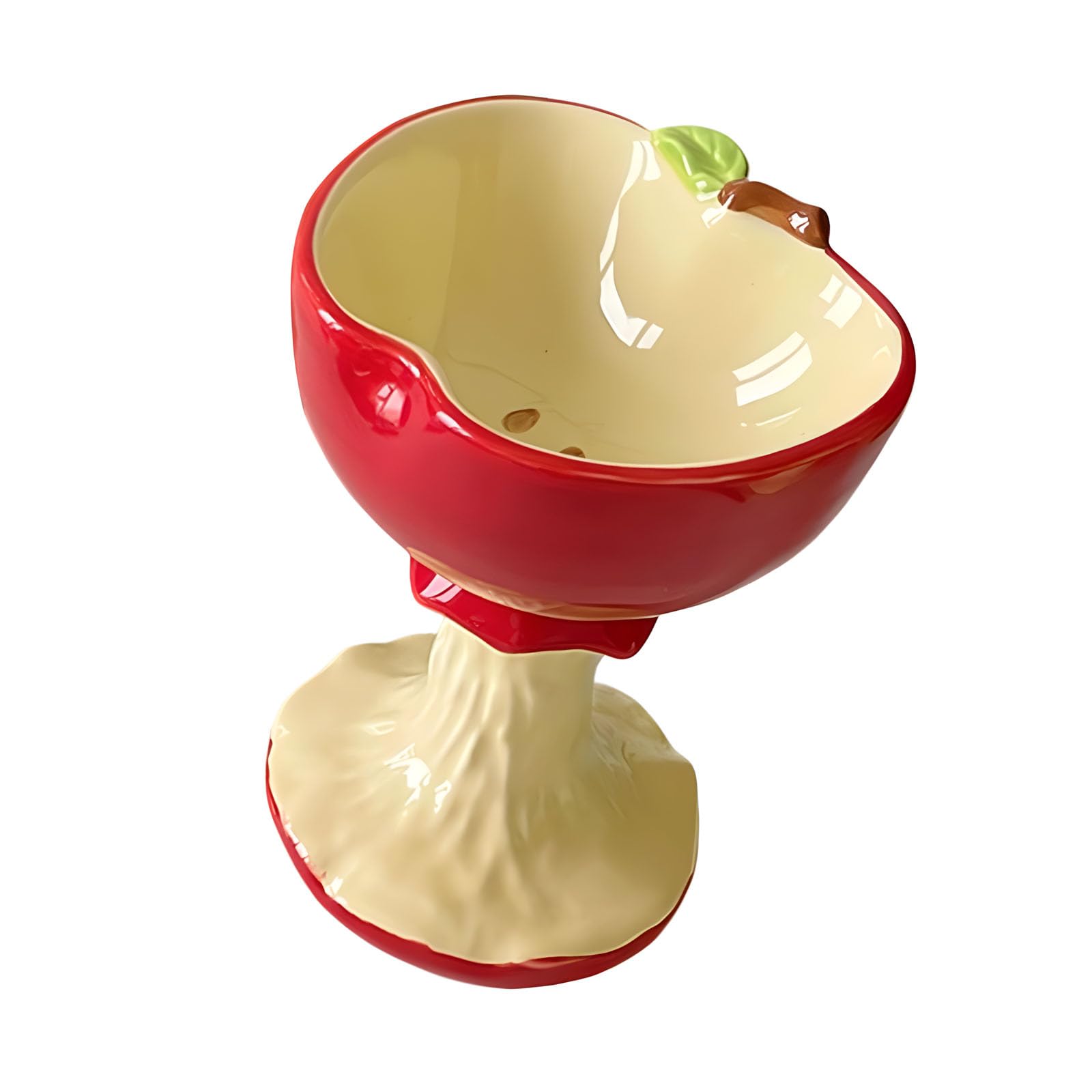 Elnwnnkc Fruit Ceramic Dessert Cup Tall Base for Ice Cream Beverages 180ml Capacity Party Drinkware