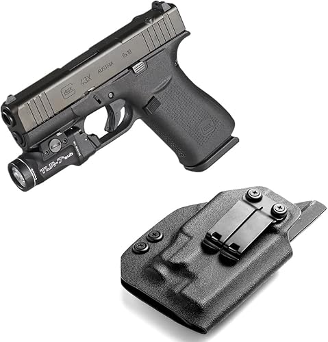 Miniatura 4 de Kydex IWB - Funda para Glock 43 x 48 Mos Sig Sauer P365 P365XL con Streamlight Sub TLR-7 500 lúmenes linterna de luz de pistola