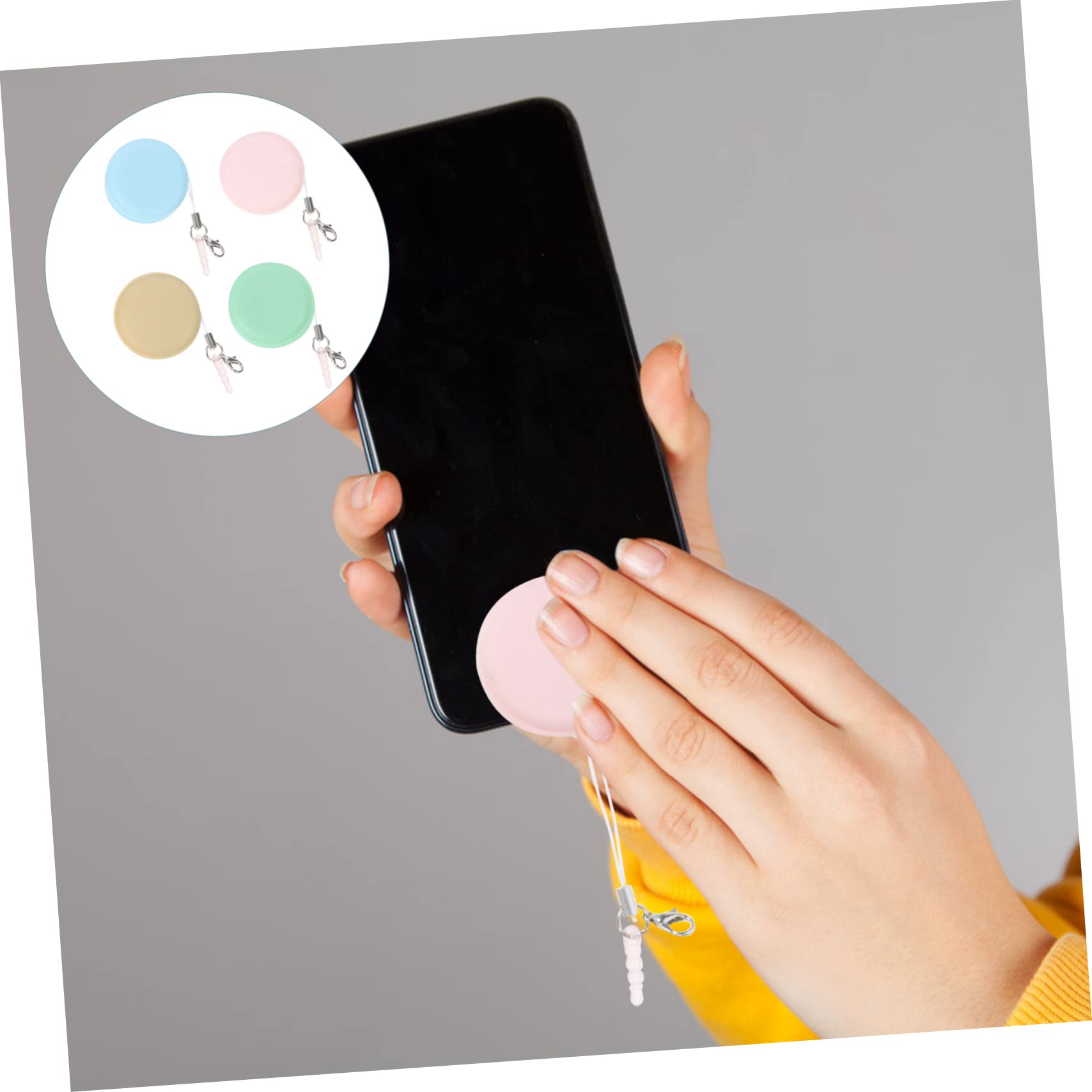 FRCOLOR Stk Brillenreiniger Telefonbildschirmreiniger Telefon Reinigungstuch Bildschirmreiniger Macaron Computerreiniger Reinigungstücher Tragbarer Bildschirm Kopfhörerreiniger Plastik