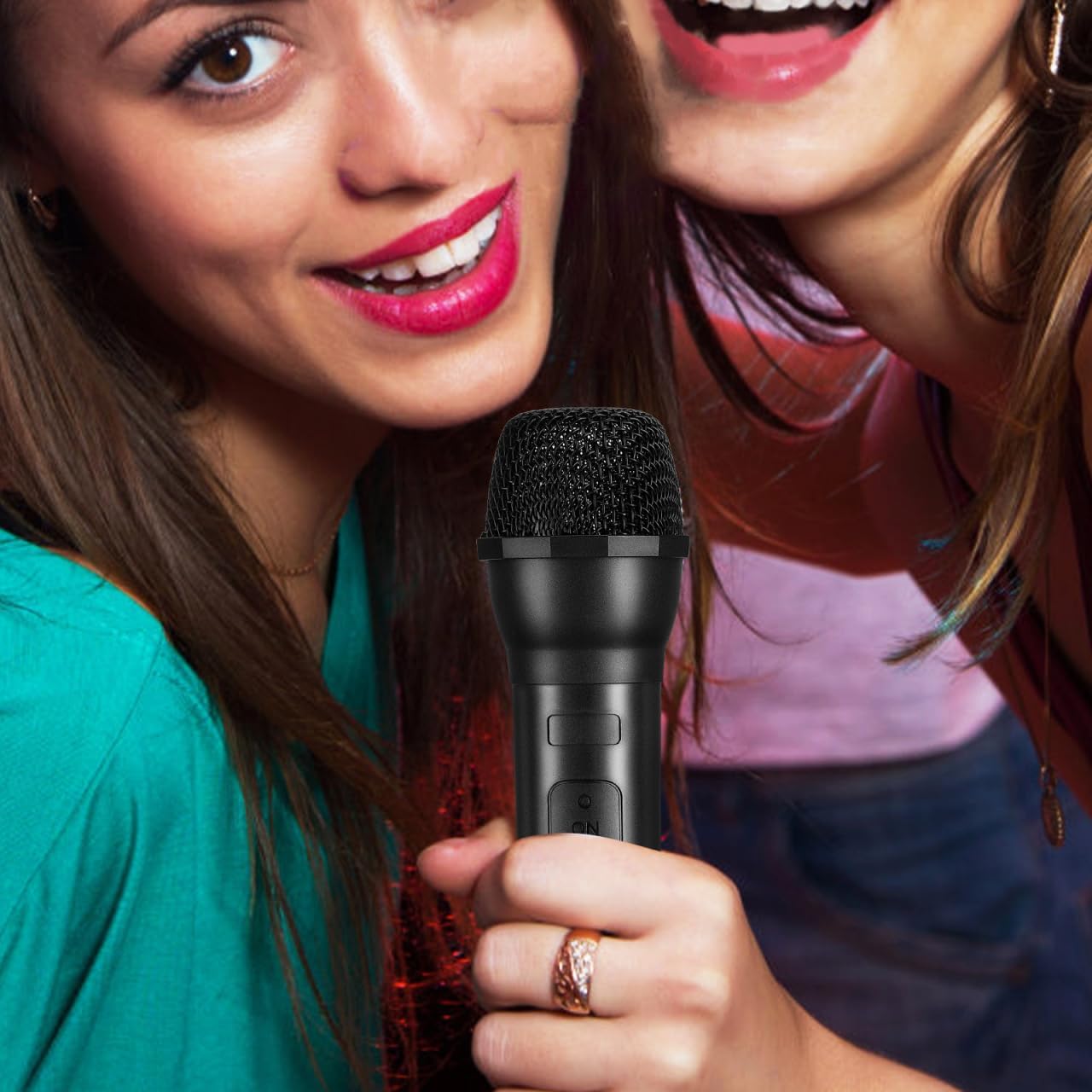 Milisten Microphone Prop, Fake Plastic Microphone Prop, Simulate Realistic Speech Mic for Karaoke Stage Costume & Party - Image 6