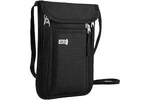 All-In-One Passport Travel Organizer Neck Wallet Holder for Family