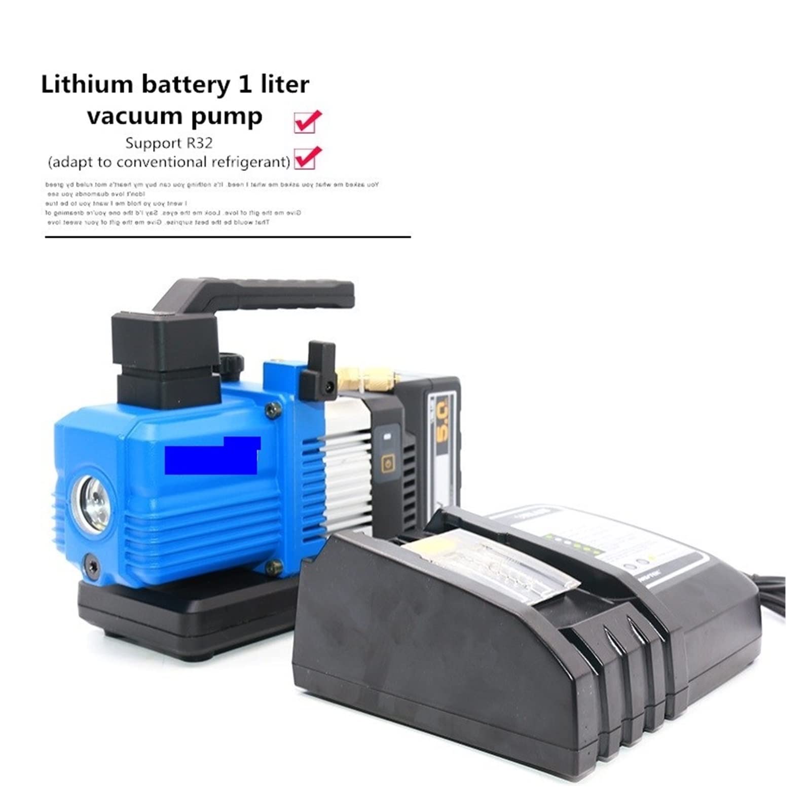 180W 18V VRP-2DLi Pompa for vuoto senza spazzola DC Batteria al litio Pompa for vuoto Estrattore d'aria Refrigerazione Condizionatore d'aria R32