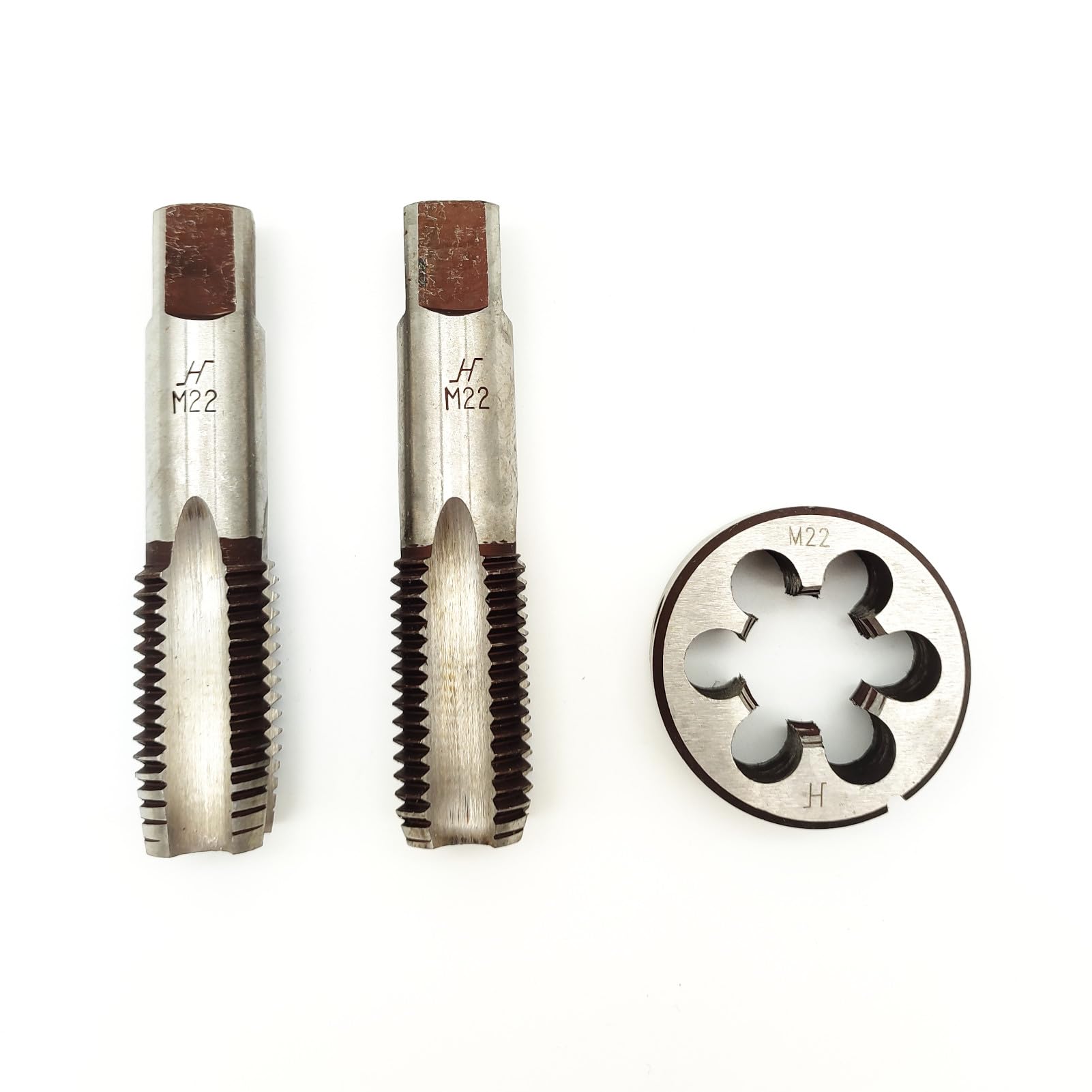 Amazon.com: AtticZone M22 x 2.5 Metric Hand Thread Tap and Die