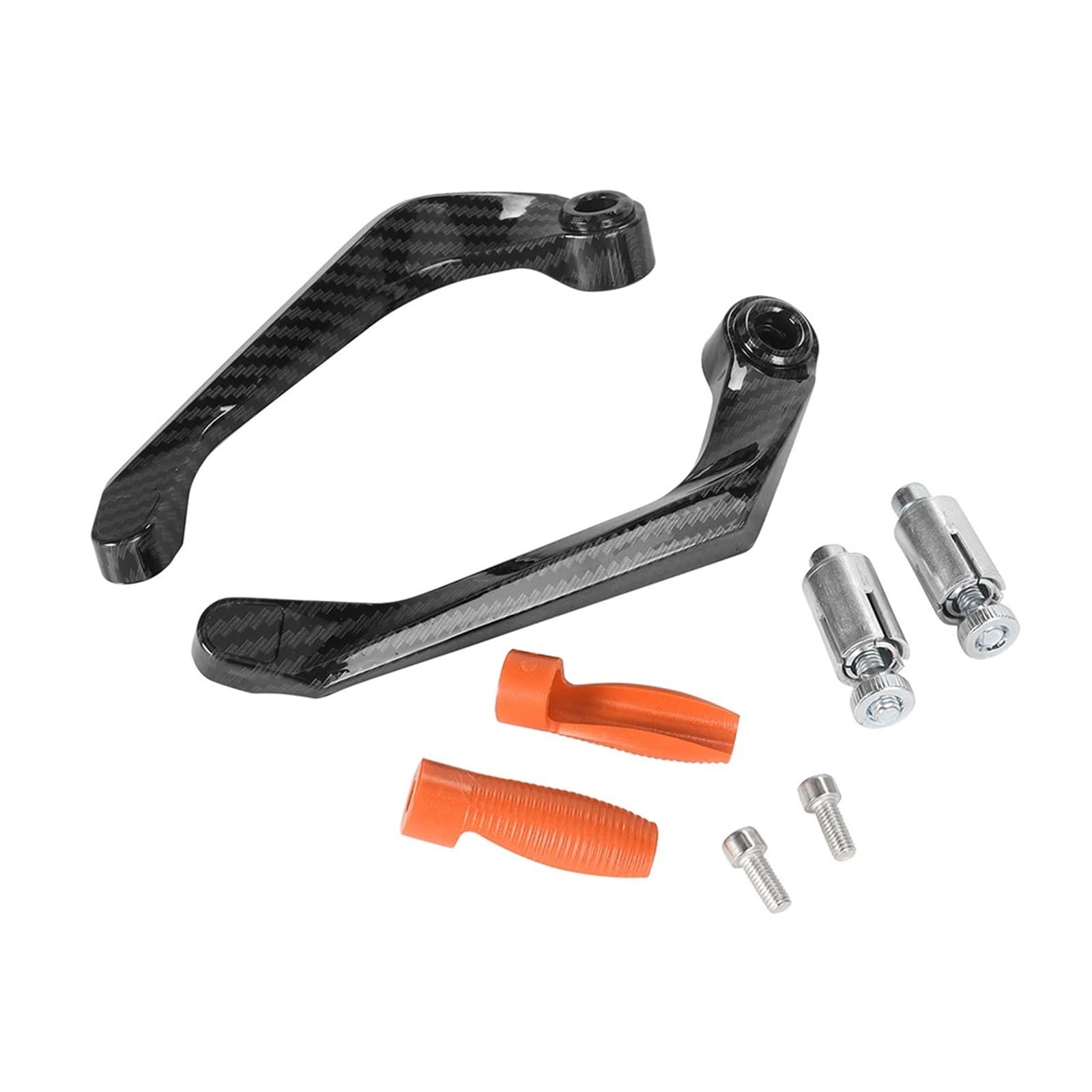 Plyhndrc Black Motorcycle Handguards Clutch Lever Hand Guard Prot Universal 7/8" Handguard Brake Clutch Lever Guard