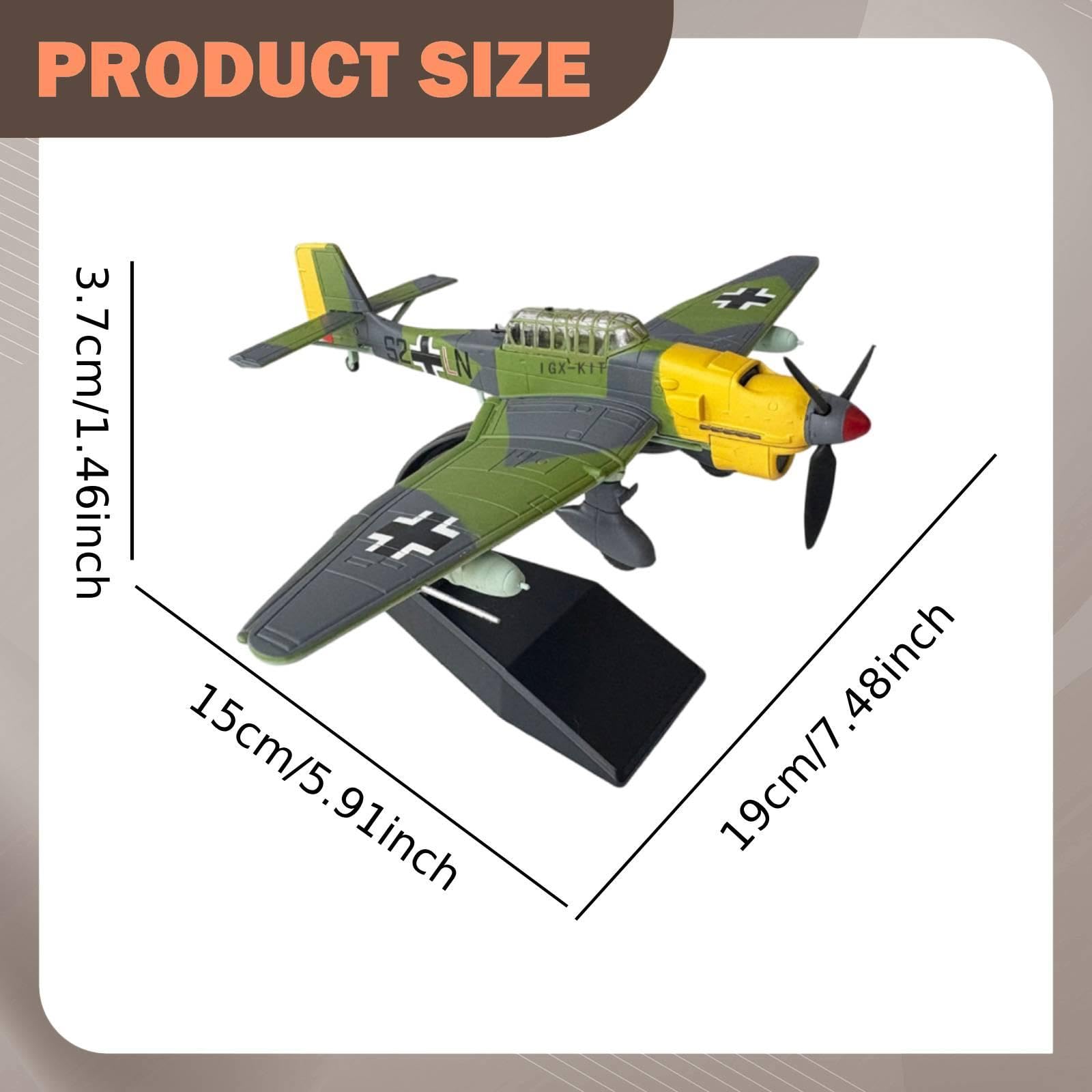 Kit di Modellismo di Un Aereo in 1:72. Kit di Modellismo di Un Aereo da Caccia. Ideale per Decorare Soggiorni E Case, Style a