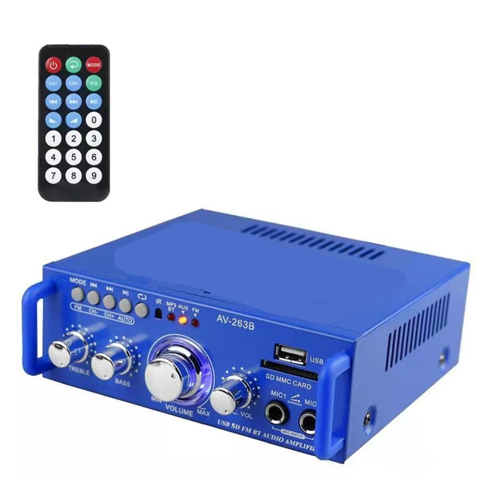Strona główna Wzmacniacz mocy Bluetooth o dużej mocy 2.0-kanałowy mini wzmacniacz mocy o stałej rezystancji Do kina domowego