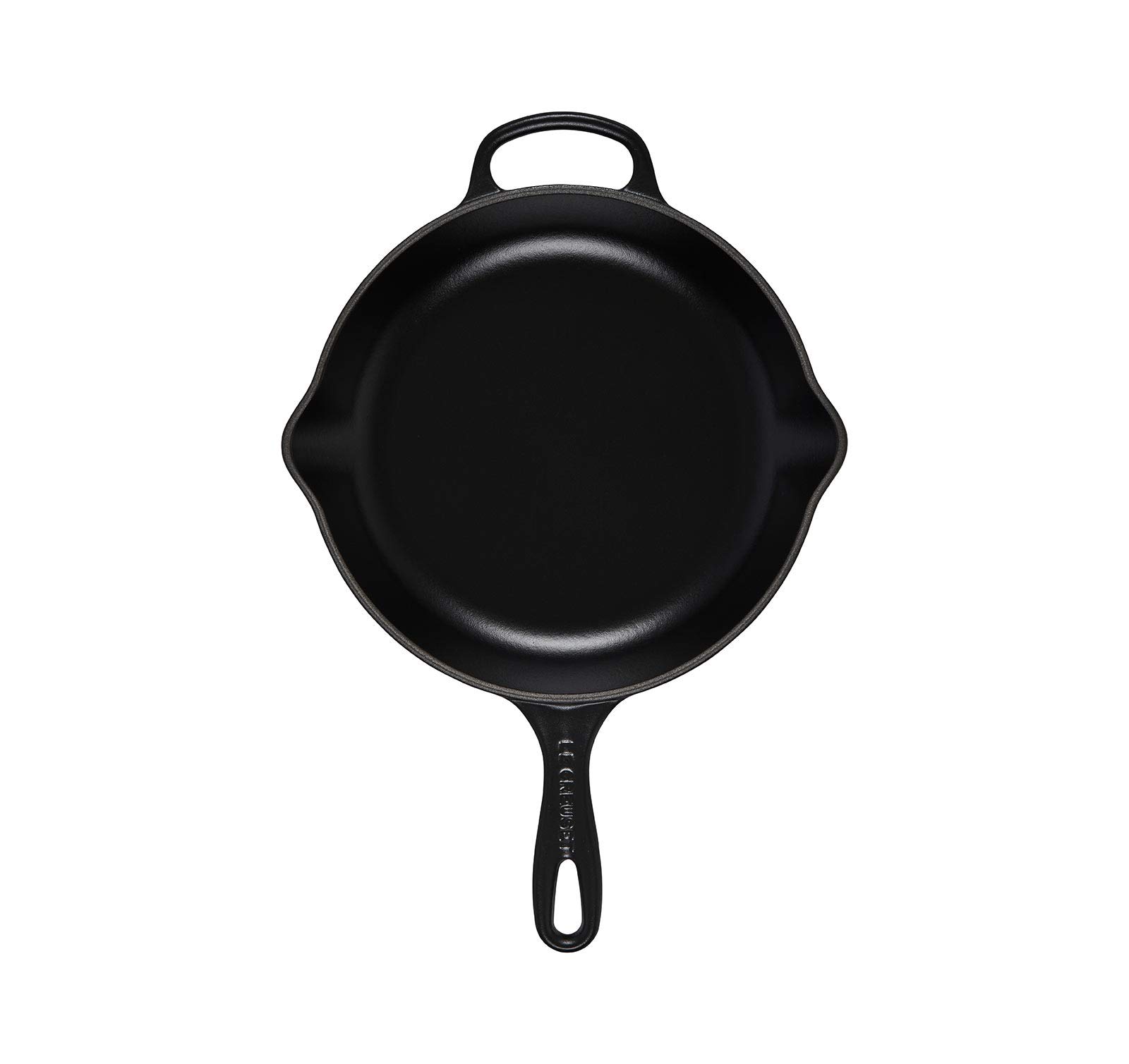 LE CREUSET Skillet Signature en Fonte Émaillée, Rond, 23 cm, 1,93 kg, Noir Mat, 20182230000422