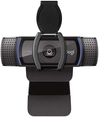 Logitech Webcam C920S HD Pro with Privacy Shutter - 1080p Streaming Widescreen Video Camera - Built in Microphone for Recording