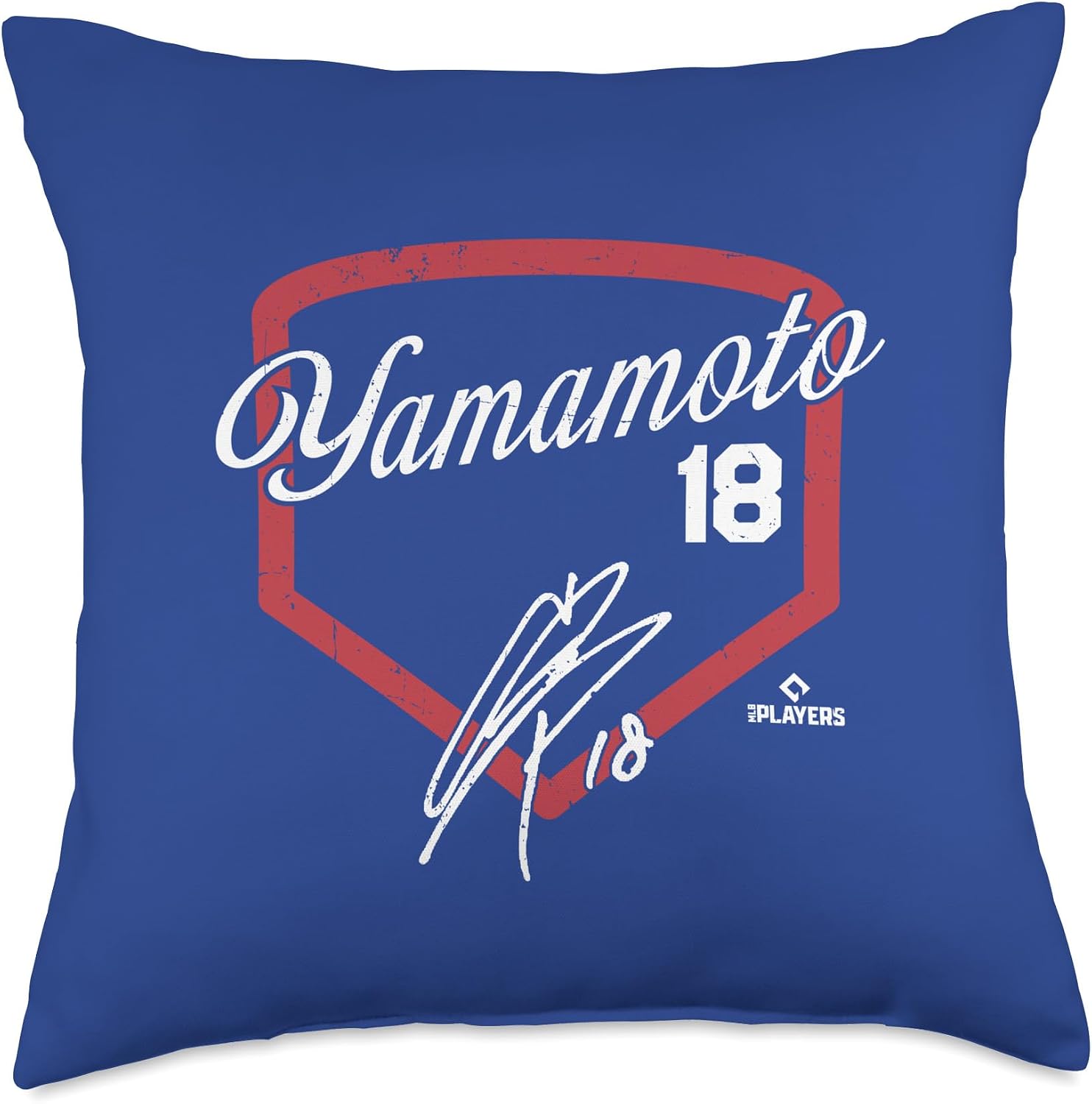 Yoshinobu Yamamoto | Los Angeles MLB Player | MLBYAM3001 Throw Pillow