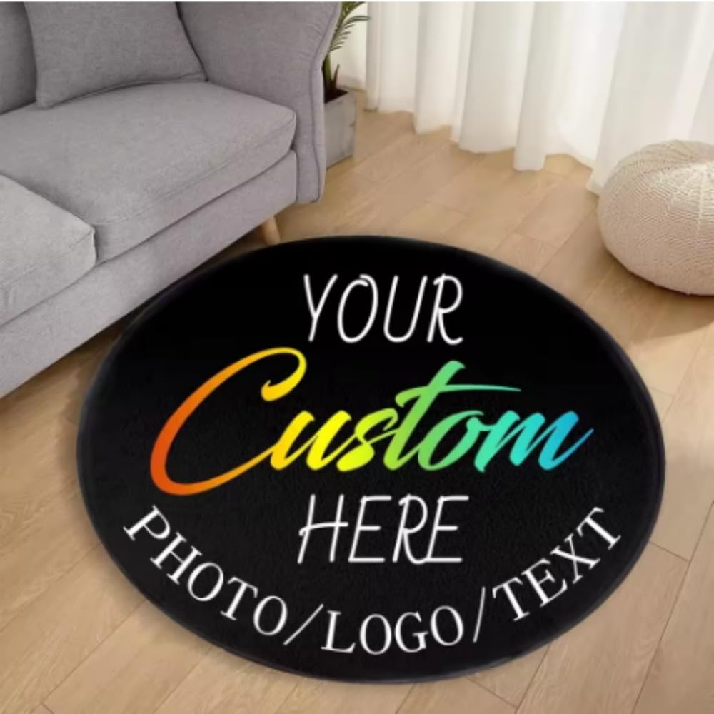Alfombra redonda personalizada con foto o logo de 160cm el regalo original perfecto
