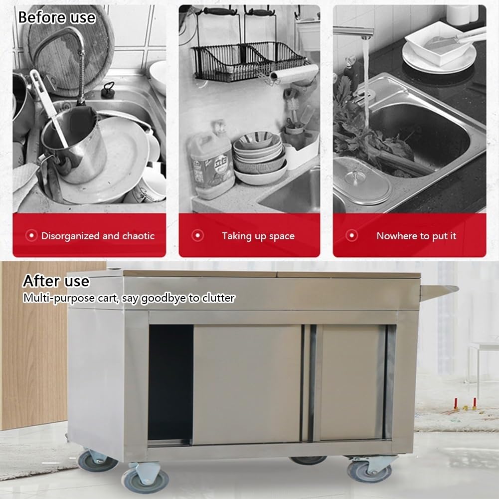 Espositore per condimenti in acciaio inossidabile con barattoli per condimenti, tavolo versatile per ristoranti e bar