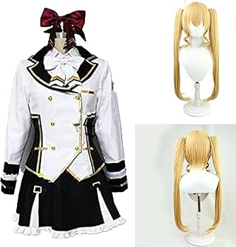 【最終値下げ】にじさんじ 鷹宮リオン メイド服 コスプレ 衣装＋ウィッグ 最終値下げ】にじさんじ 鷹宮リオン メイド服 コスプレ 衣装＋