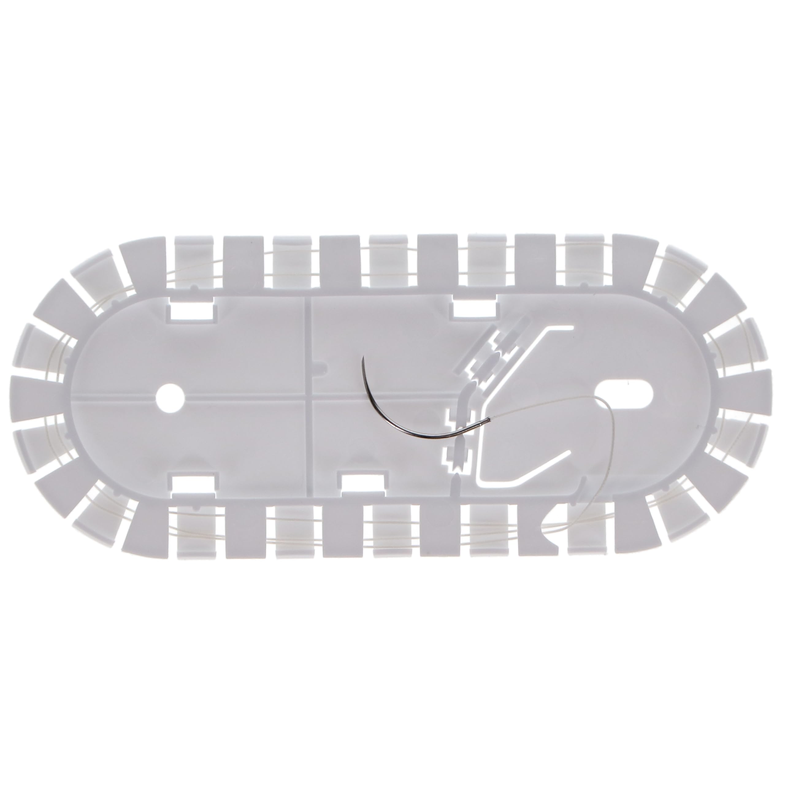 House Brand Dentistry 103126 HSB Colorless Polyglactin Precision Point Reverse Cutting Sutures 910 45cm 3/0 19mm 3/8 Circle 12/Bx