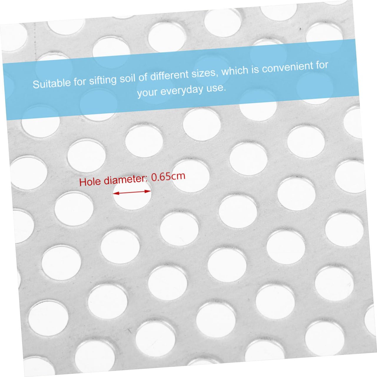 COSMEVIVI Dirt for Plants Outdoor Rock Filtration Compost Sieve Portable 20cm Stainless Steel Soil Sifter