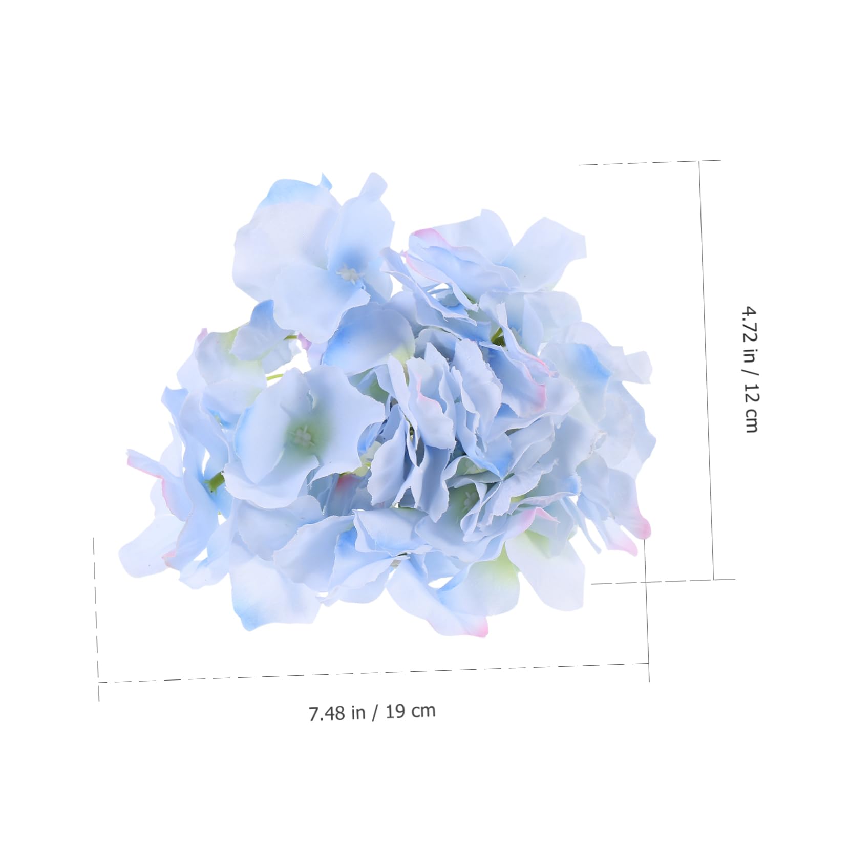 Hemobllo Flor de Seda para Boda 18 Piezas, Hortensias Azules Decorativas