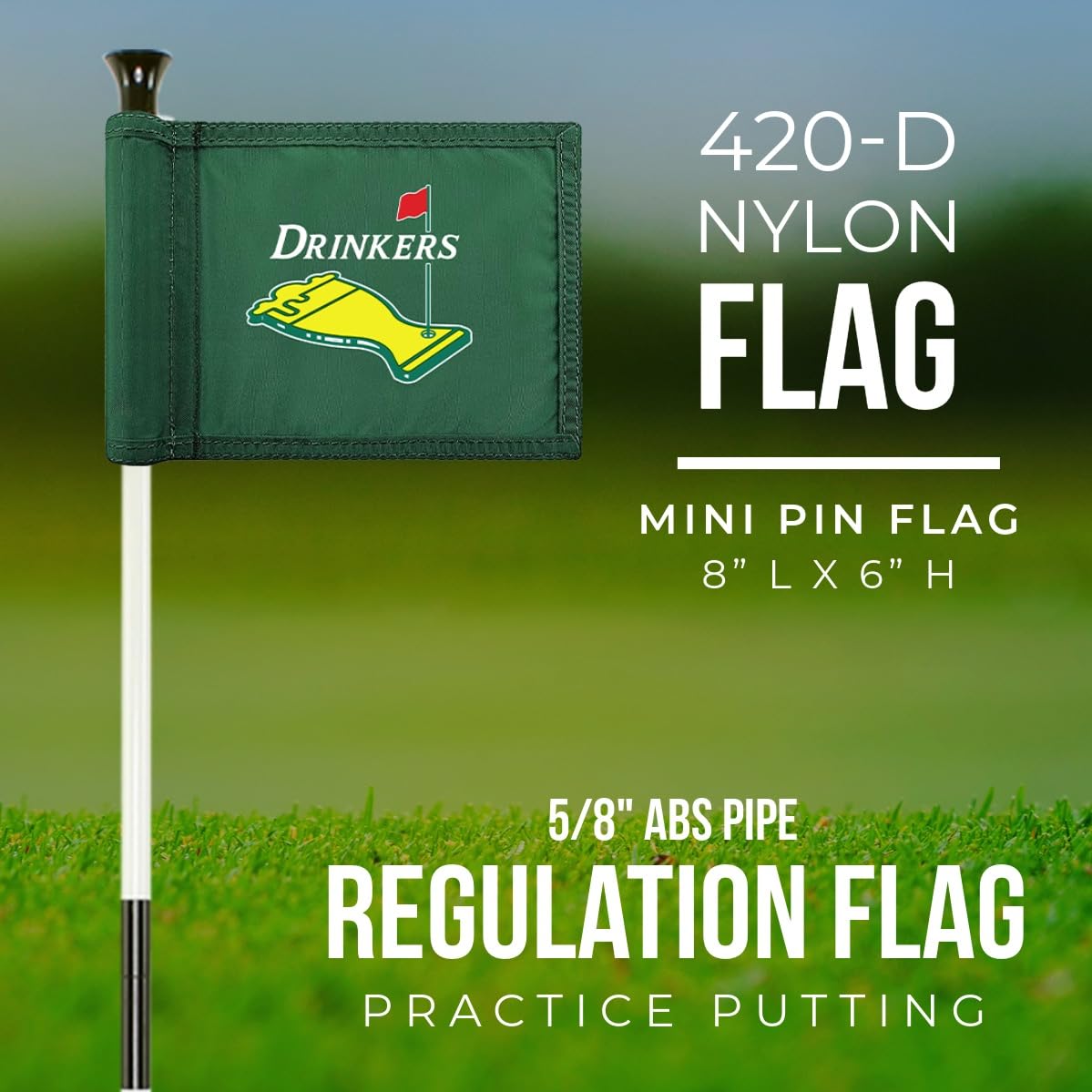 Amazon.com : Golf Flag 8x6 Inch – 420D Nylon Double-Sided Mini Pin