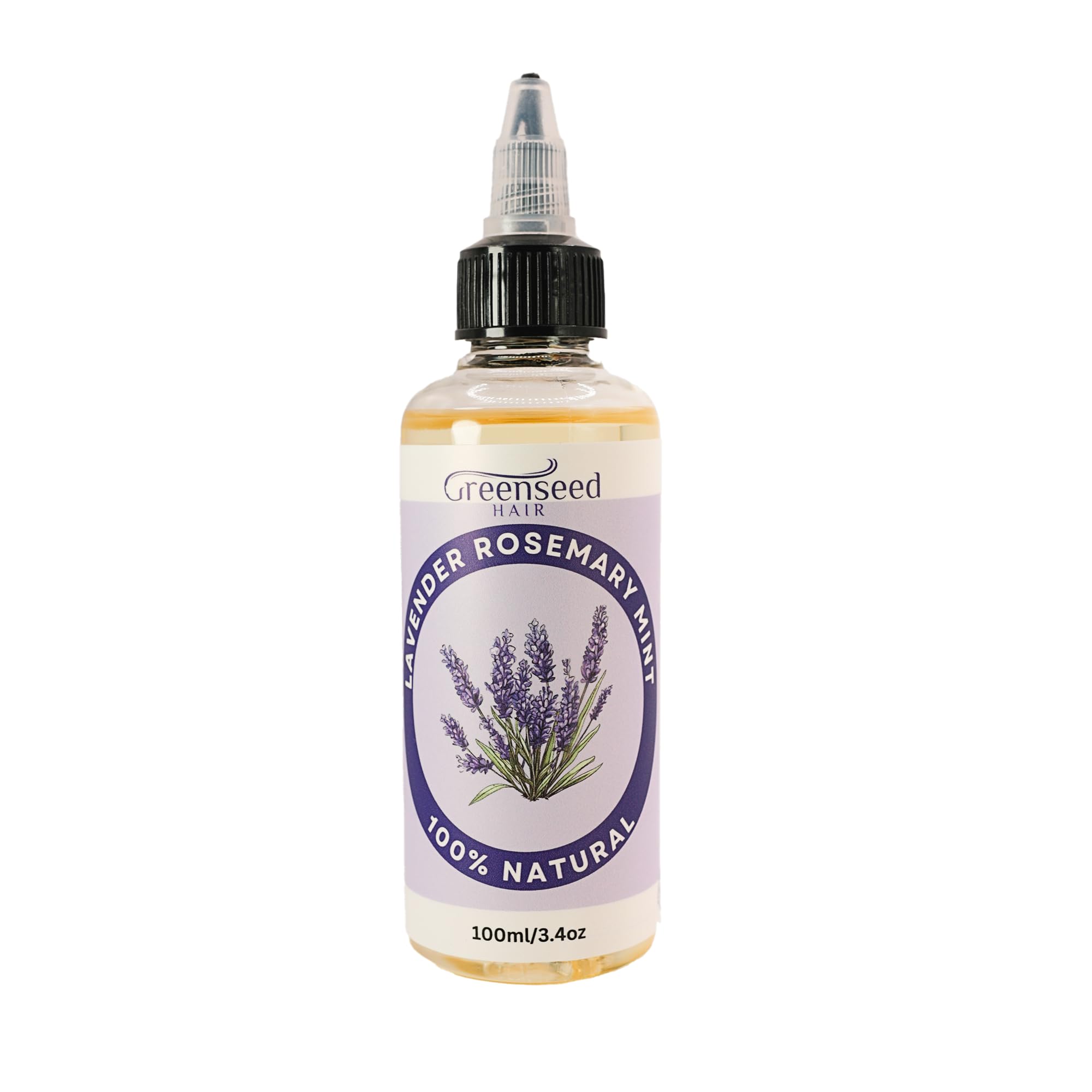 Lavender Rosemary Mint Natural Hair Oil with Vitamin E for Women & Men - 100ml - Promotes Growth, Strengthens, Repairs Split Ends - Non-Greasy Formula for All Hair Types