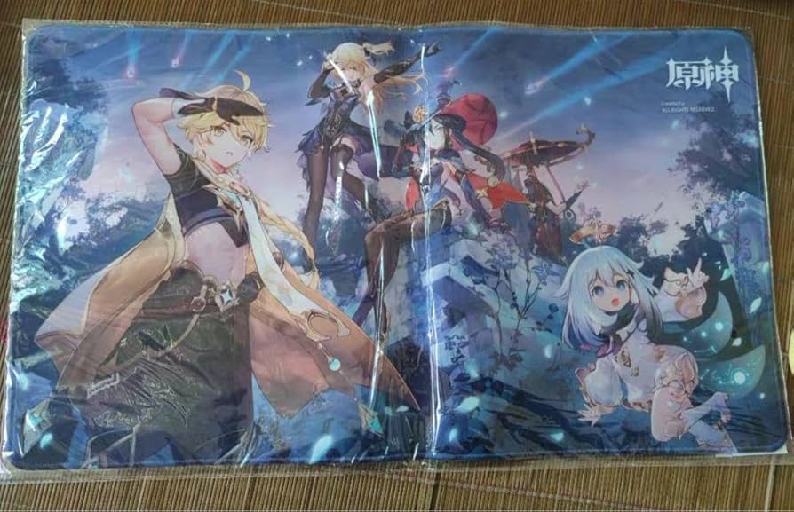 原神 モナ&フィッシュル シークレット版 プレイマット ラバーマット 2枚セット 原神 モナ&フィッシュル シークレット版 プレイマット 2枚セット