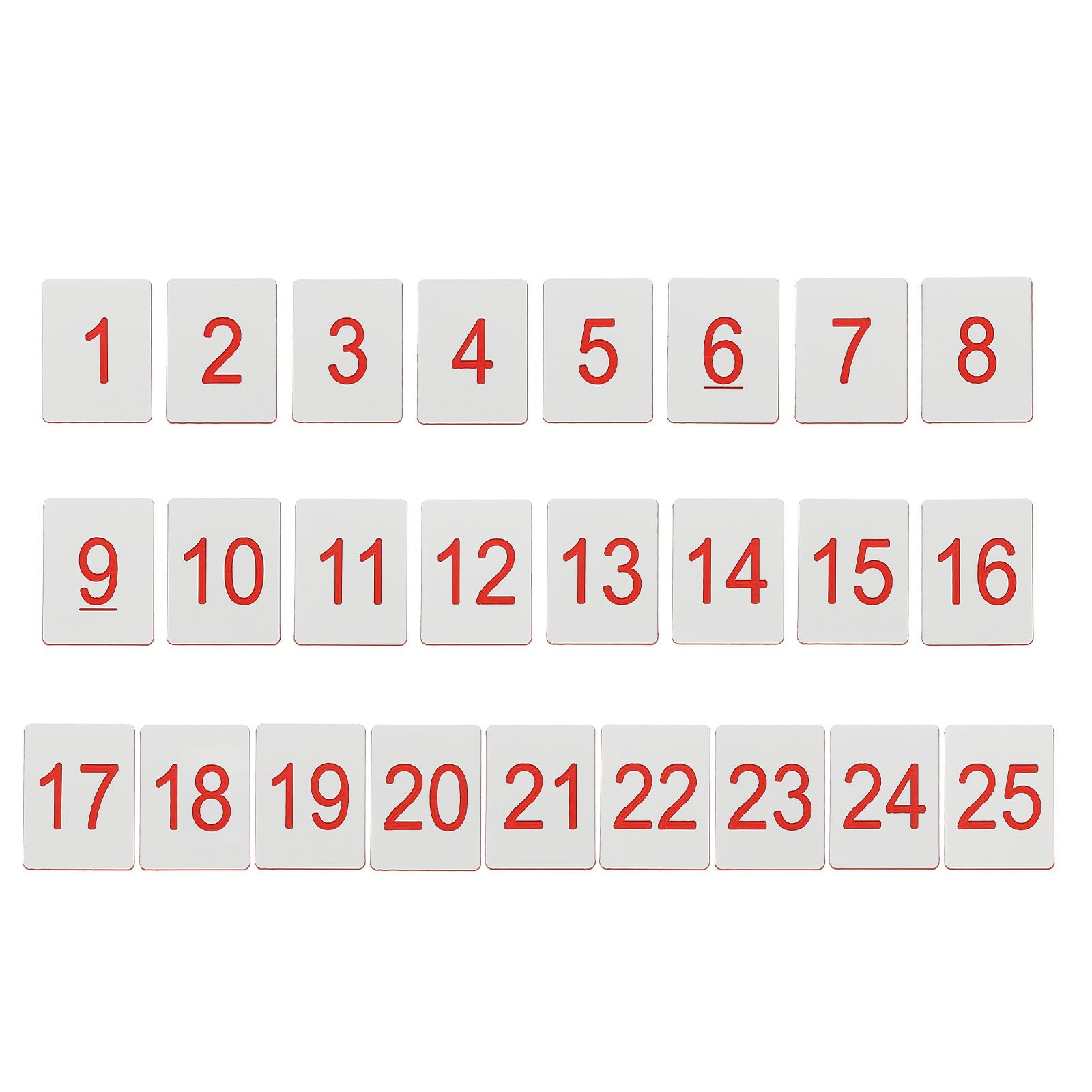 PATIKIL 25PCS Rectangle Number Tags 1-25 - Image 3