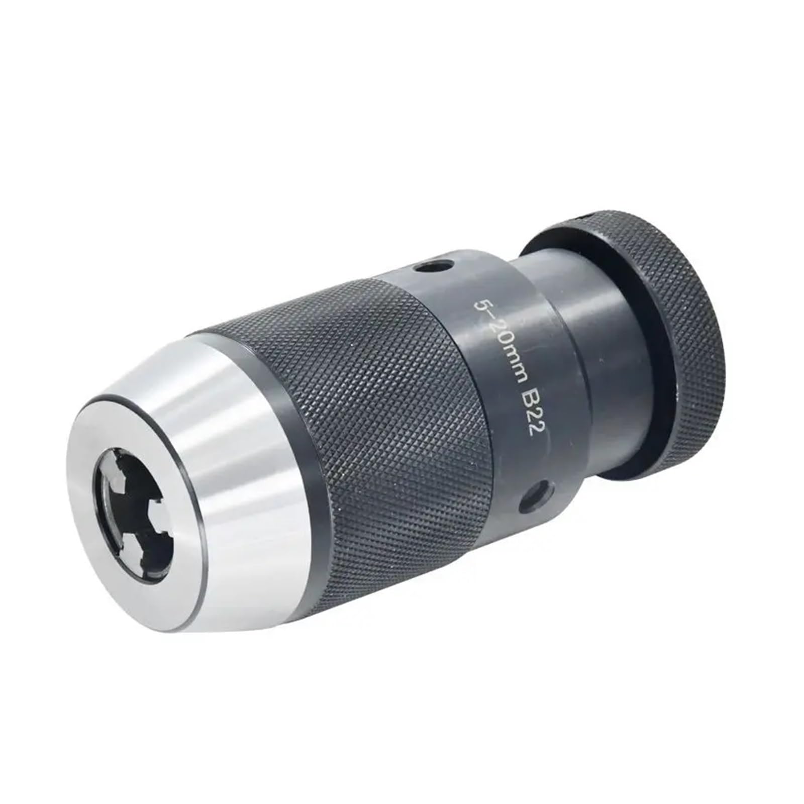 Portabrocas B10 B12 B16 B18 B22 Portabrocas de fresado sin llave Mandril de sujeción automática con bloqueo y autoapriete Accesorios for torno(Alloy,B22(5-20mm))
