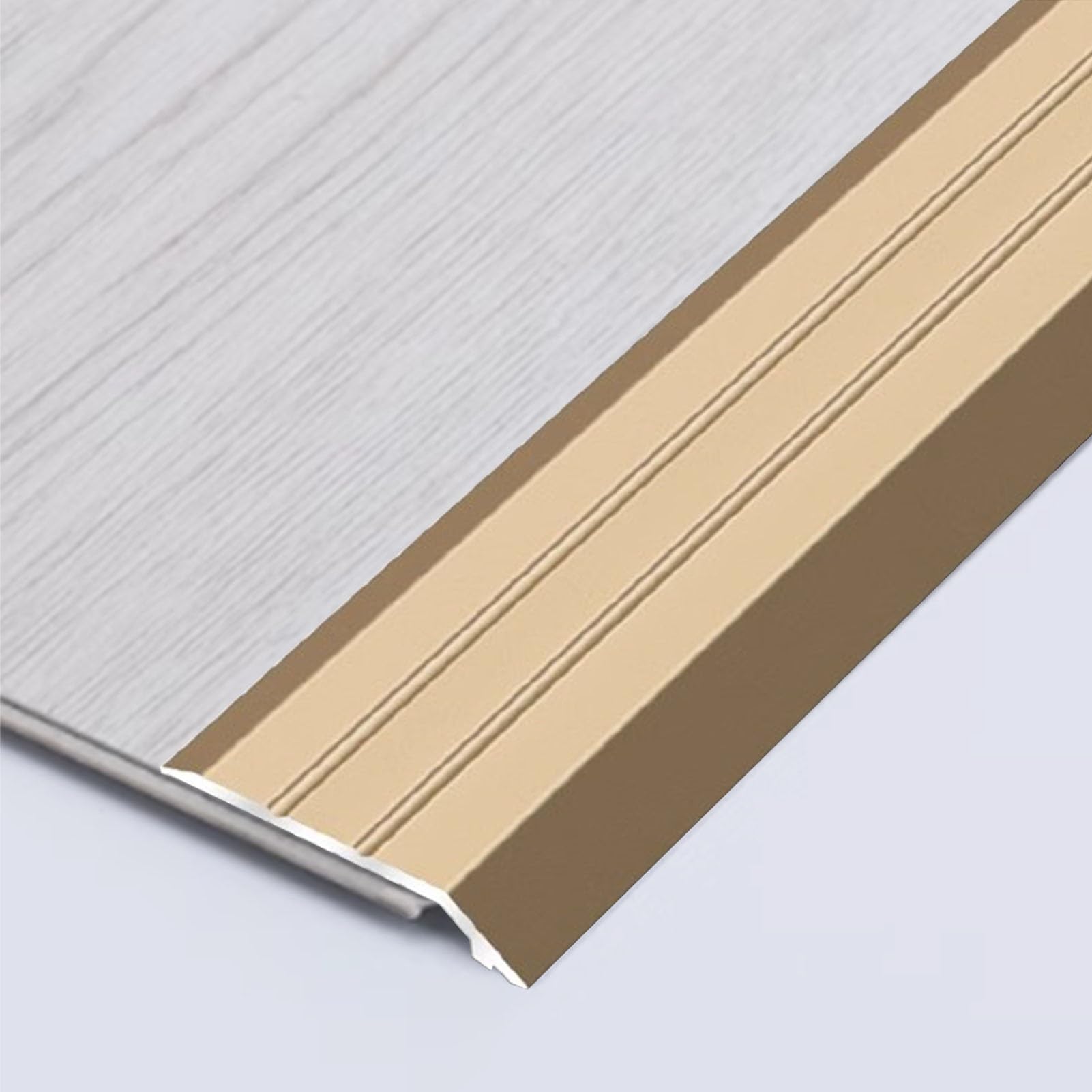 Transition Strip for Carpet to Wood, Smooth Floor Edging for Doorways, Adjustable Threshold Ramp