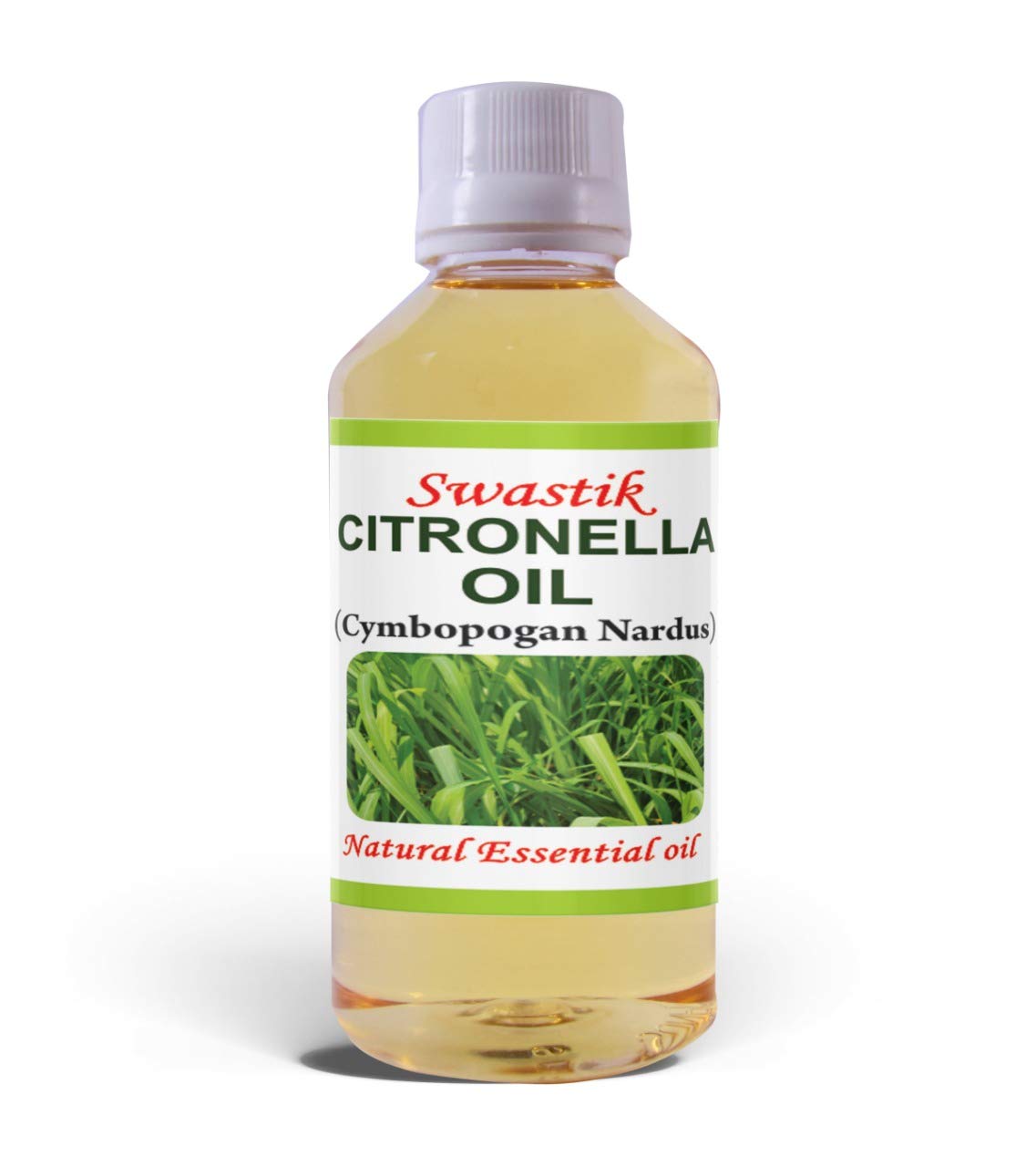Swastik Pure Citronella Oil - 100% Undiluted Therapeutic Grade - Cymbopogan Nardus, Natural Insect Repellent, Aromatherapy, Skin & Hair Care - Organic Essential Oil for Home & Outdoors - 30ml