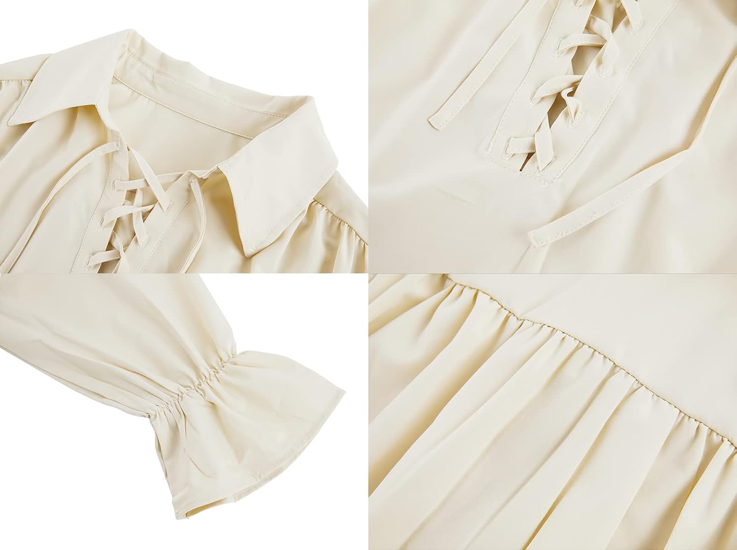 Mens Pirate Medieval Shirt Renaissance Costume Cosplay Victorian Gothic Tee Viking Vampire Tops - Image 5