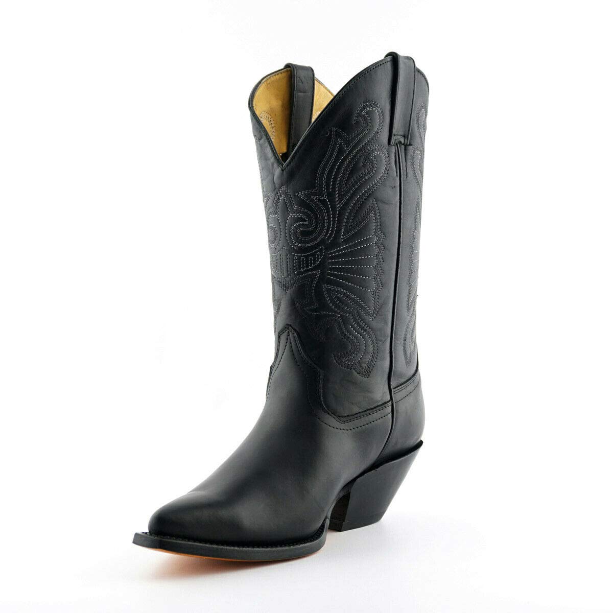 Mühlen Unisex Buffalo Leder Schlüpfen Western Cowboystiefel